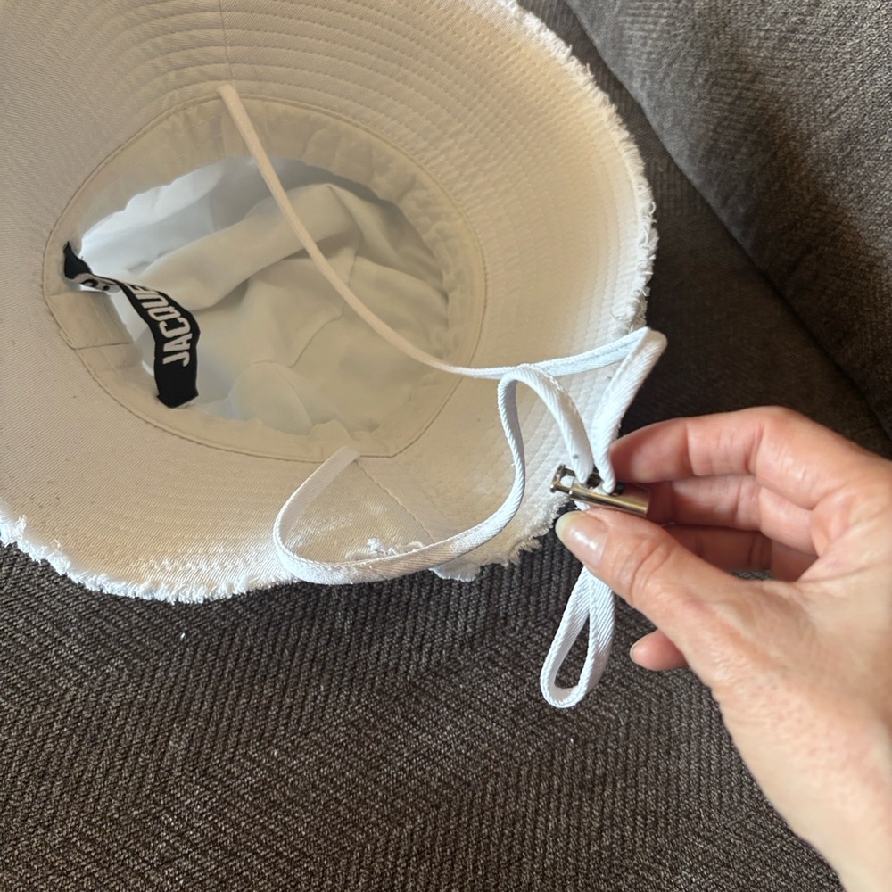 Jacquemus archout  Bucket Hat white os - Picture 5 of 9